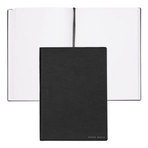 Hugo Boss Тефтер Essential Storyline - бели листове - A5 - черен